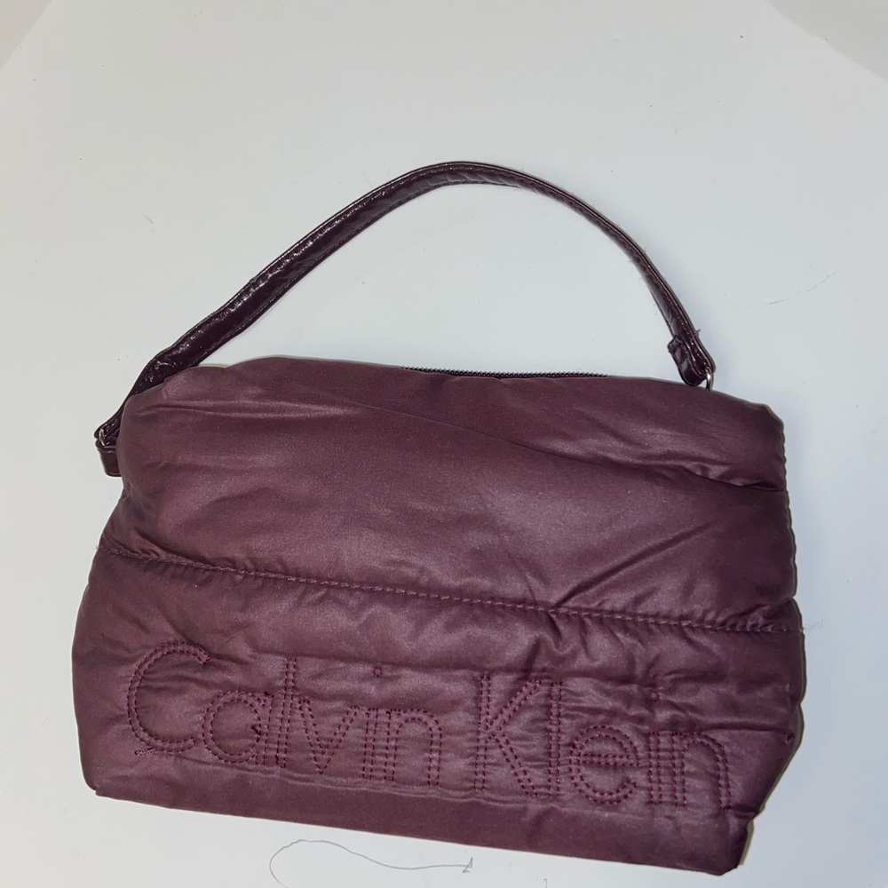 Reworked Calvin Klein puffer wristlet